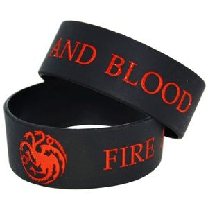 [NEW] 2-Pack GAME OF THRONES Bracelets Wristbands Accessories (QTY 2) Dragons